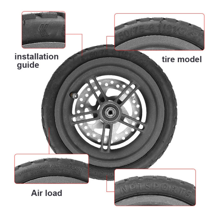 Pneumatico tubeless 8,5" per scooter Xiaomi M365/Pro/1S