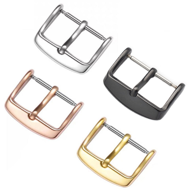 Set 10 fibbie ad ardiglione in acciaio inox placcato IP