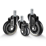 Set 5 ruote mute per mobili in PU 2-3 pollici