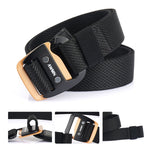 Cintura da uomo elastica con fibbia sportiva 120 cm