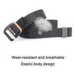 Cintura da uomo elastica con fibbia sportiva 120 cm