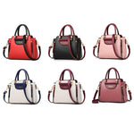 Borsa da donna in PU con rivestimento in cotone 26x21x13 cm