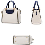 Borsa da donna in PU con rivestimento in cotone 26x21x13 cm