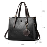 Borsa da donna vintage multifunzionale in PU 29x24x13,5 cm