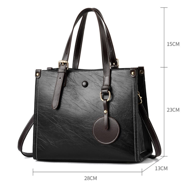 Borsa da donna vintage multifunzionale in PU 29x24x13,5 cm