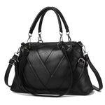 Borsa a mano in pelle PU colorblock geometrica 38x23x11 cm