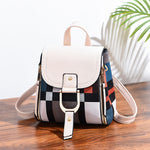 Zaino donna in pelle PU morbida 22x25x14 cm vari colori