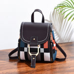 Zaino donna in pelle PU morbida 22x25x14 cm vari colori
