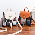 Zaino donna in pelle PU morbida 22x25x14 cm vari colori