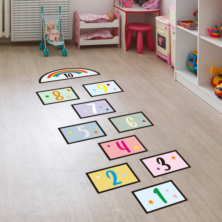 Gioco a griglia saltante adesivo da pavimento 2 pezzi
