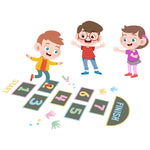 Gioco a griglia saltante adesivo da pavimento 2 pezzi