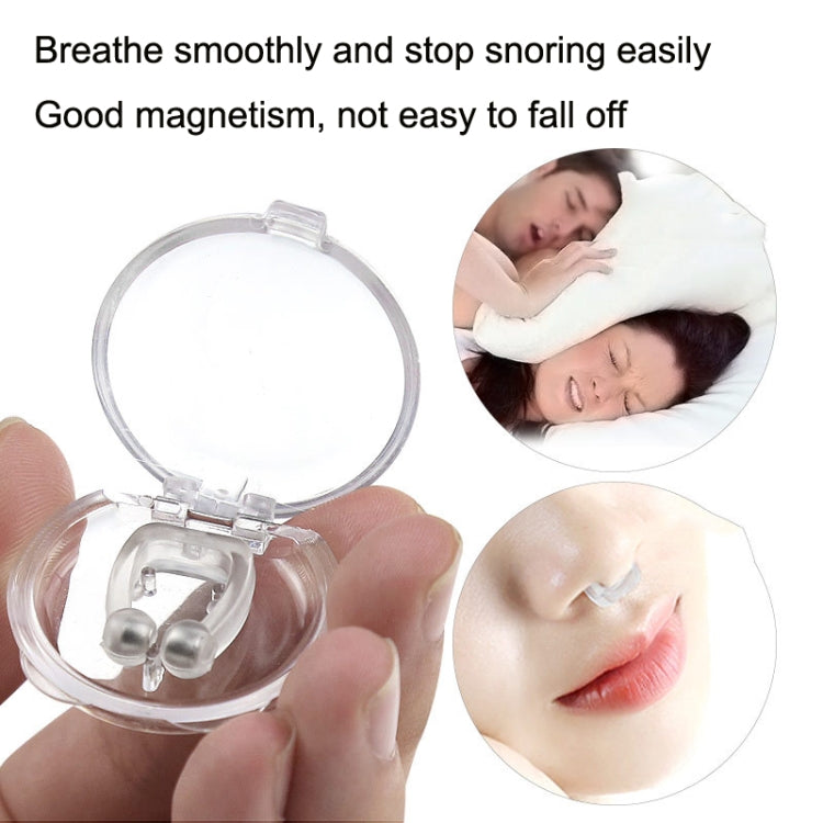 10 mini tappi nasali magnetici in silicone antirussamento
