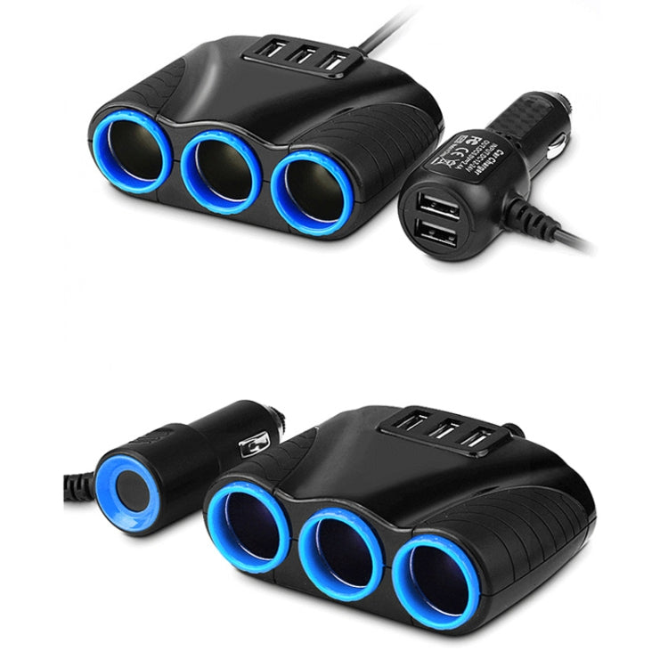 Caricabatteria auto USB 3 in 1 120W 3-5 porte