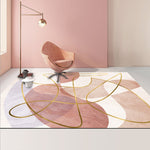 Cuscino per tavolino con tappeto geometrico 80x120 cm