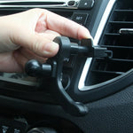 Clip portacellulare per presa aria auto, nero e bianco
