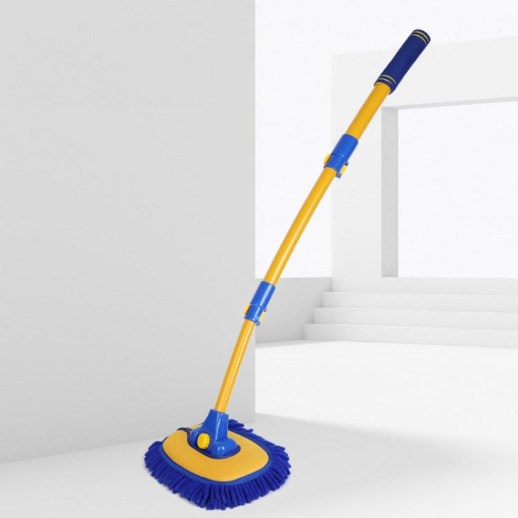 Mop autolavaggio con asta curva retrattile e testa in flanella