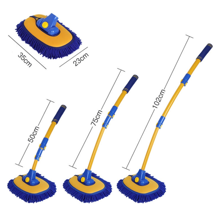 Mop autolavaggio con asta curva retrattile e testa in flanella