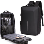 Zaino antifurto rigido con porta USB e scomparto laptop 15,6"