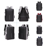 Zaino antifurto rigido con porta USB e scomparto laptop 15,6"