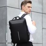 Zaino antifurto rigido con porta USB e scomparto laptop 15,6"