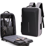 Zaino antifurto rigido con porta USB e scomparto laptop 15,6"