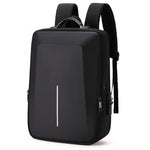 Zaino antifurto rigido con porta USB e scomparto laptop 15,6"