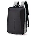 Zaino antifurto rigido con porta USB e scomparto laptop 15,6"