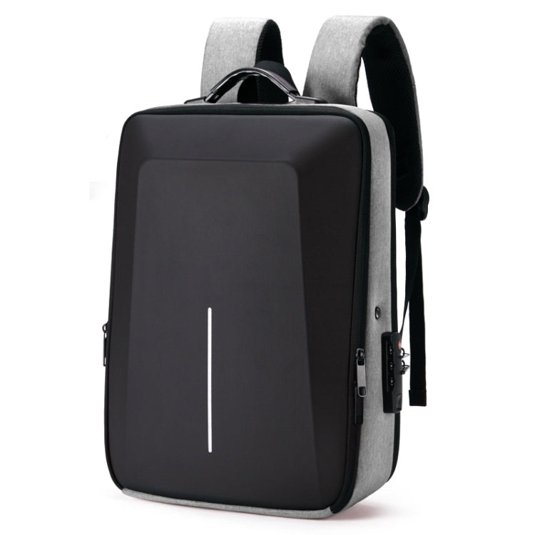 Zaino antifurto rigido con porta USB e scomparto laptop 15,6"