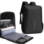 Zaino antifurto rigido con porta USB e scomparto laptop 15,6"