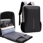 Zaino antifurto rigido con porta USB e scomparto laptop 15,6"