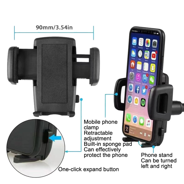 Staffa universale per telefono auto con tubo flessibile