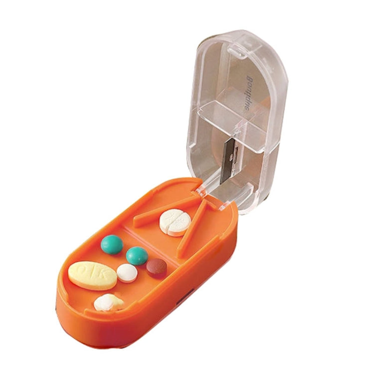 Set 2 contenitori trasparenti per medicinali con divisori