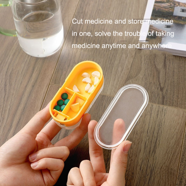 Set 2 contenitori trasparenti per medicinali con divisori