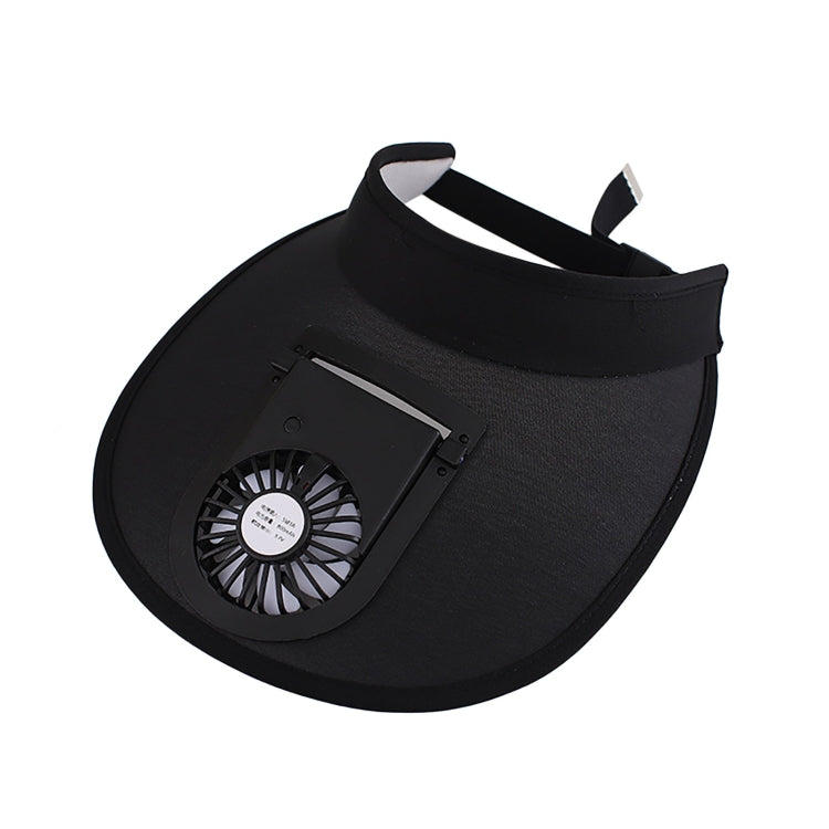 Cappello estivo a tesa larga con ventilatore USB ricaricabile