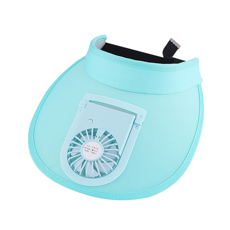 Cappello estivo a tesa larga con ventilatore USB ricaricabile
