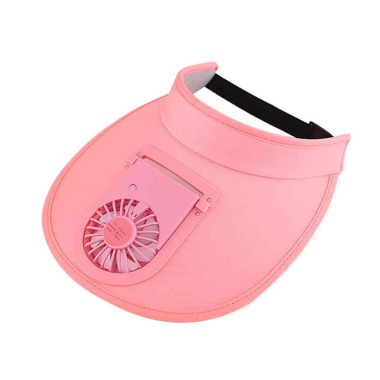 Cappello estivo a tesa larga con ventilatore USB ricaricabile