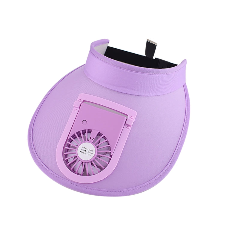 Cappello estivo a tesa larga con ventilatore USB ricaricabile