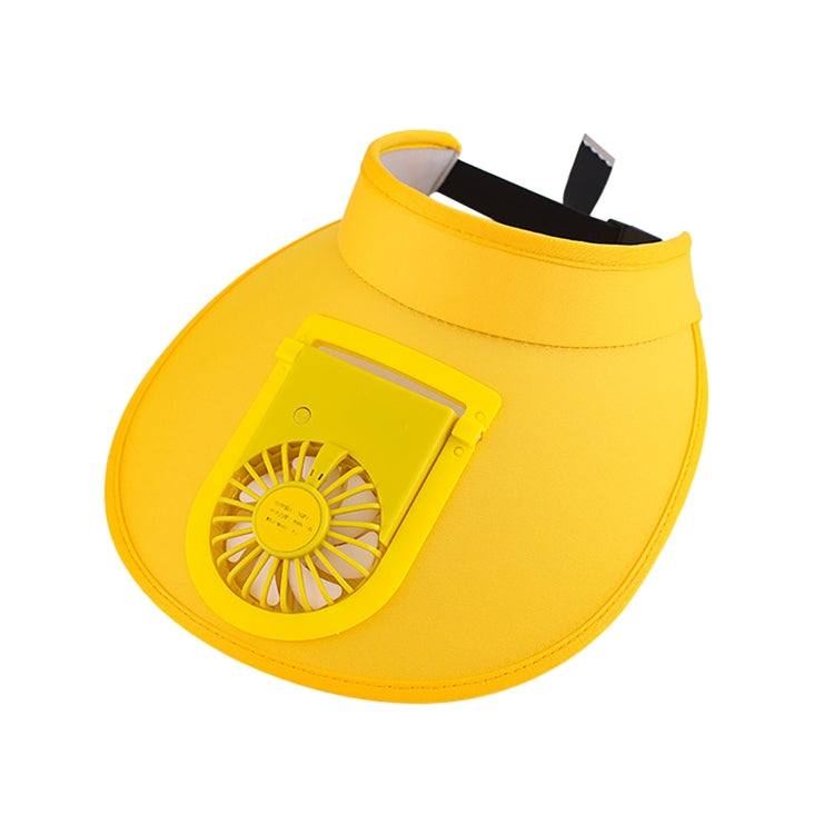 Cappello estivo a tesa larga con ventilatore USB ricaricabile