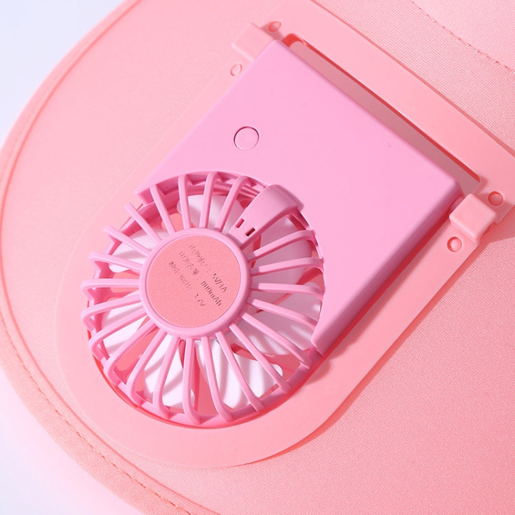 Cappello estivo a tesa larga con ventilatore USB ricaricabile