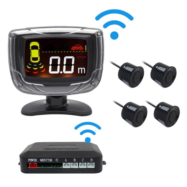 Radar wireless con display LED e allarme retromarcia