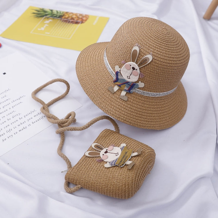 Cappello da sole in paglia per bambini 2-8 anni