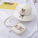 Cappello da sole in paglia per bambini 2-8 anni