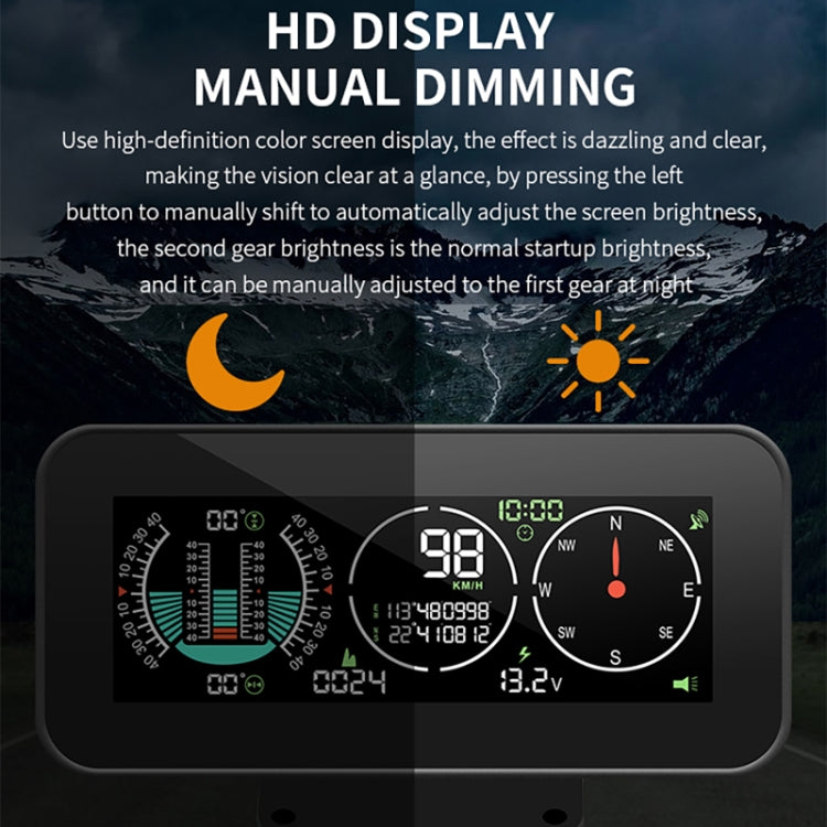 Display HUD auto M60 con GPS, bussola e altitudine
