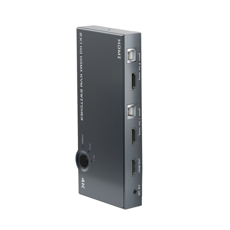 Switch KVM HDMI 2 In 1 Out 4K 60Hz USB 2.0