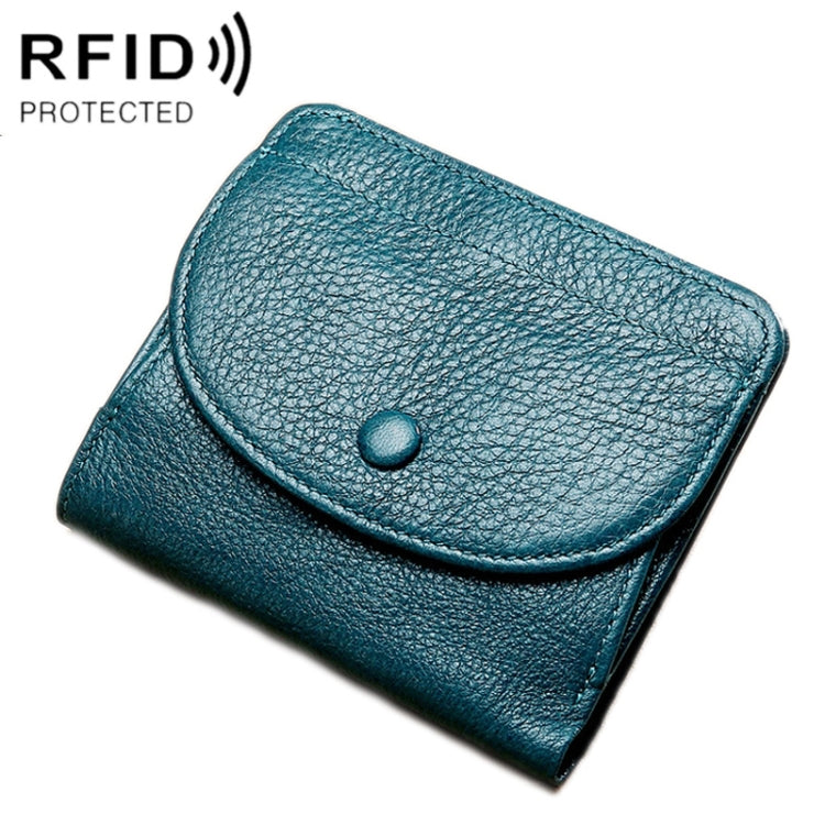 Portamonete in vera pelle con fibbia naturale 12x12 cm