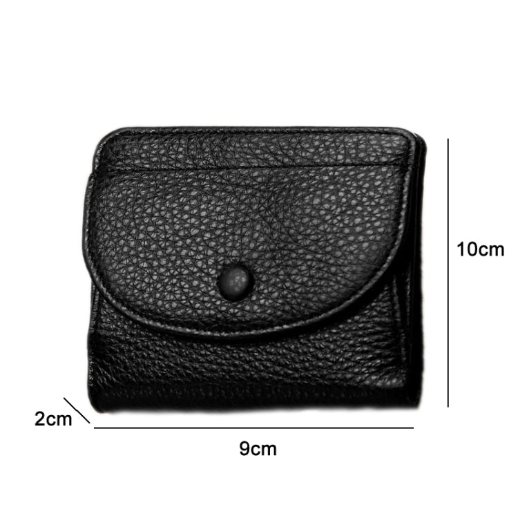 Portamonete in vera pelle con fibbia naturale 12x12 cm