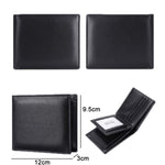 Portafoglio corto antifurto RFID in pelle con slot carte