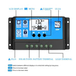 Inverter 12V a 220V/110V con regolatore 30A e pannello 18W