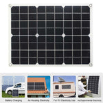 Inverter 12V a 220V/110V con regolatore 30A e pannello 18W