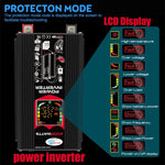 Inverter 12V a 220V/110V con regolatore 30A e pannello 18W